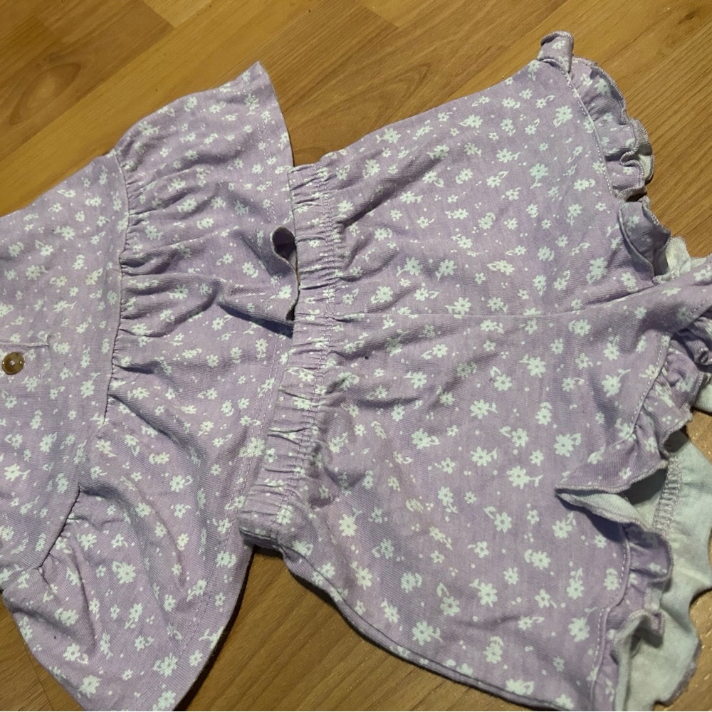 Purple Floral Kids Set Size Toddler 18 months - Picture 4 of 6